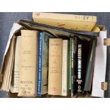 Assorted  T E Lawrence books, papers cuttings, and two photographs (3 boxes)