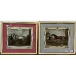 A set of four sporting prints, of horses, 30 x 35 cm, and assorted other sporting prints (qty)