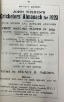 A Wisden Cricketers' Almanack, 1923 Provenance:  From the Harry Brewer Cricket Memorabilia