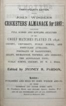 A Wisden Cricketers' Almanack, 1897 Provenance:  From the Harry Brewer Cricket Memorabilia