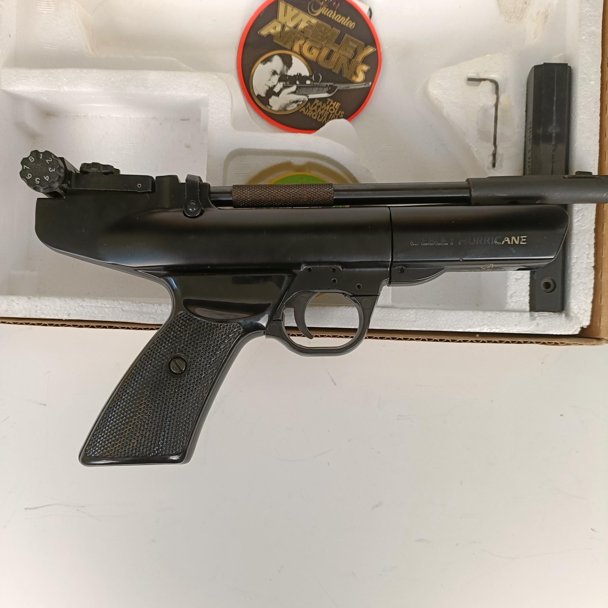 A Webley Hurricane air pistol, boxed - Image 7 of 12