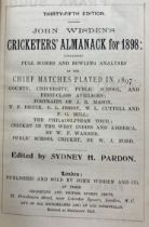 A Wisden Cricketers' Almanack, 1898 Provenance:  From the Harry Brewer Cricket Memorabilia