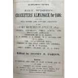 A Wisden Cricketers' Almanack, 1898 Provenance:  From the Harry Brewer Cricket Memorabilia