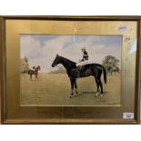 Isaac Cullin (a. 1881-1947) study of a racehorse, All Black, by Callinule - Vortex, Ascot Derby 1M