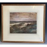 Armstrong, landscape with three bridges, watercolour, signed, 27 x 35 cm