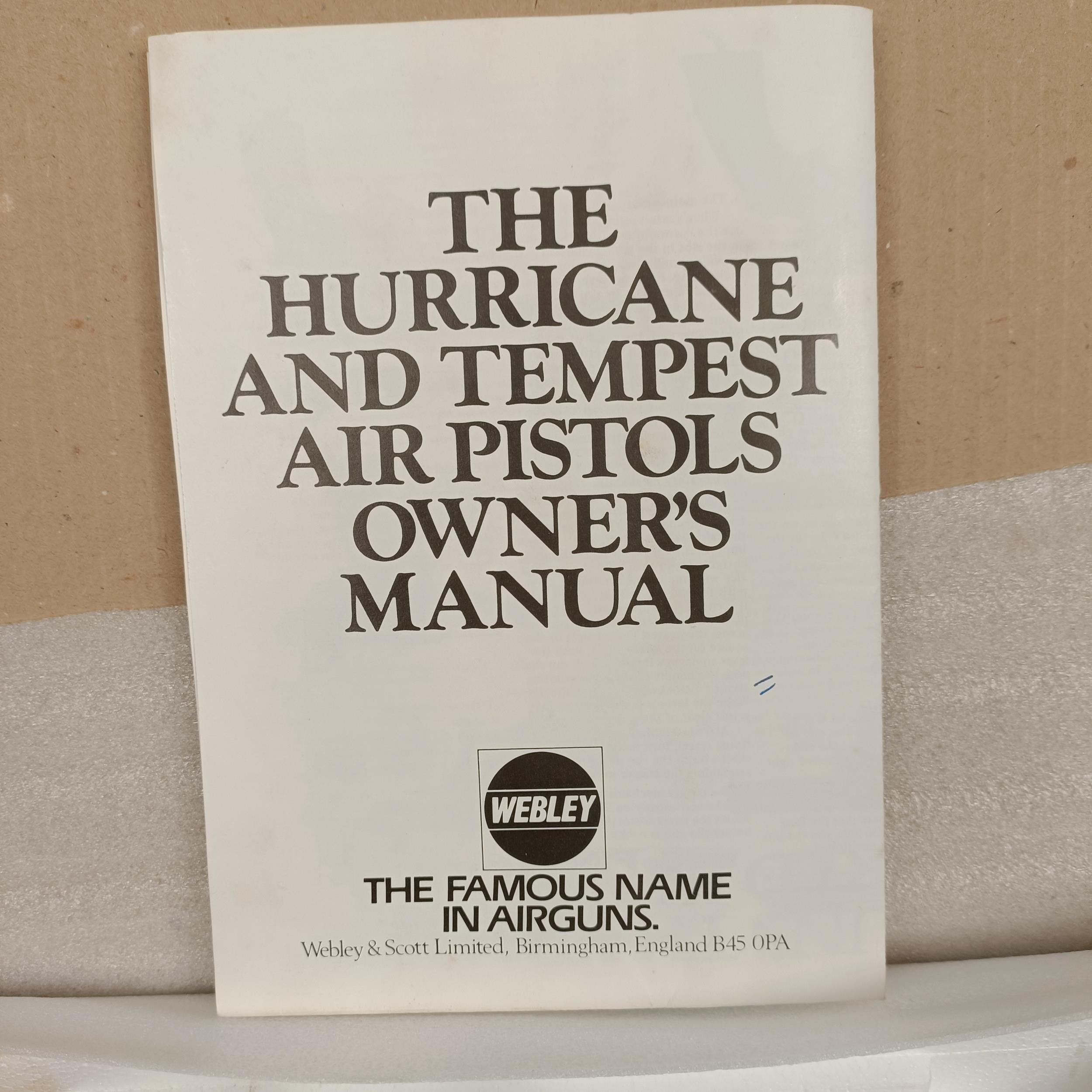 A Webley Hurricane air pistol, boxed - Image 12 of 12