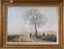 Clive Madgwick, Winters Morning, oil on canvas, signed, 39 x 54 cm all good