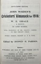 A Wisden Cricketers' Almanack, 1916 Provenance:  From the Harry Brewer Cricket Memorabilia