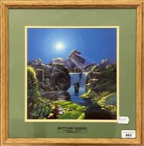 Matthew Hedges, Thallasa Falls, gouache, signed, 26 x 25 cm
