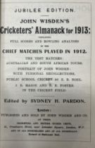 A Wisden Cricketers' Almanack, 1913 Provenance:  From the Harry Brewer Cricket Memorabilia