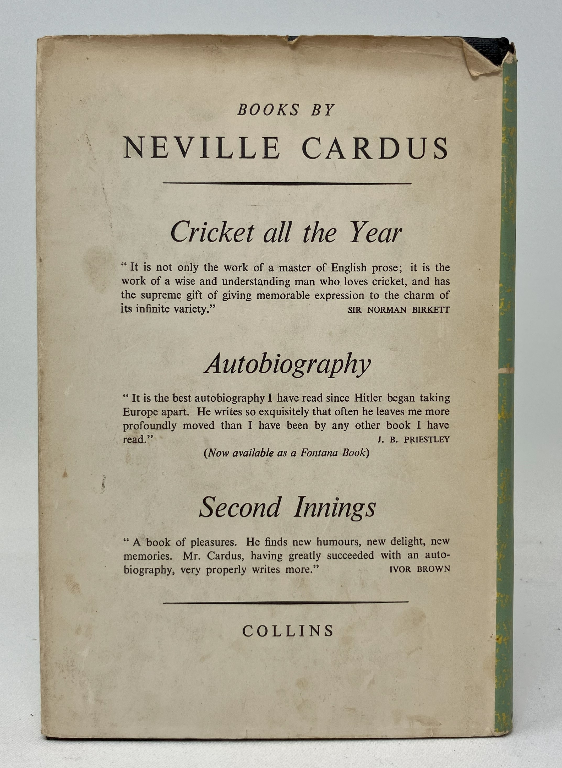 Cardus (Neville), Close Of Play, and assorted other books on cricket (2 boxes) Provenance:  From the - Image 2 of 4