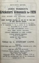 A Wisden Cricketers' Almanack, 1928 Provenance:  From the Harry Brewer Cricket Memorabilia