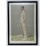 A Spy cricket print, Mr J R Mason, 36 x 23 cm, and another, An Artful Bowler, 38 x 25 cm (2)