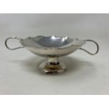 A Chinese silver coloured metal two handled bowl, 16 cm wide