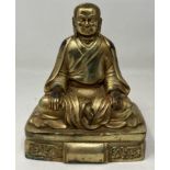 A gilt bronze Buddha