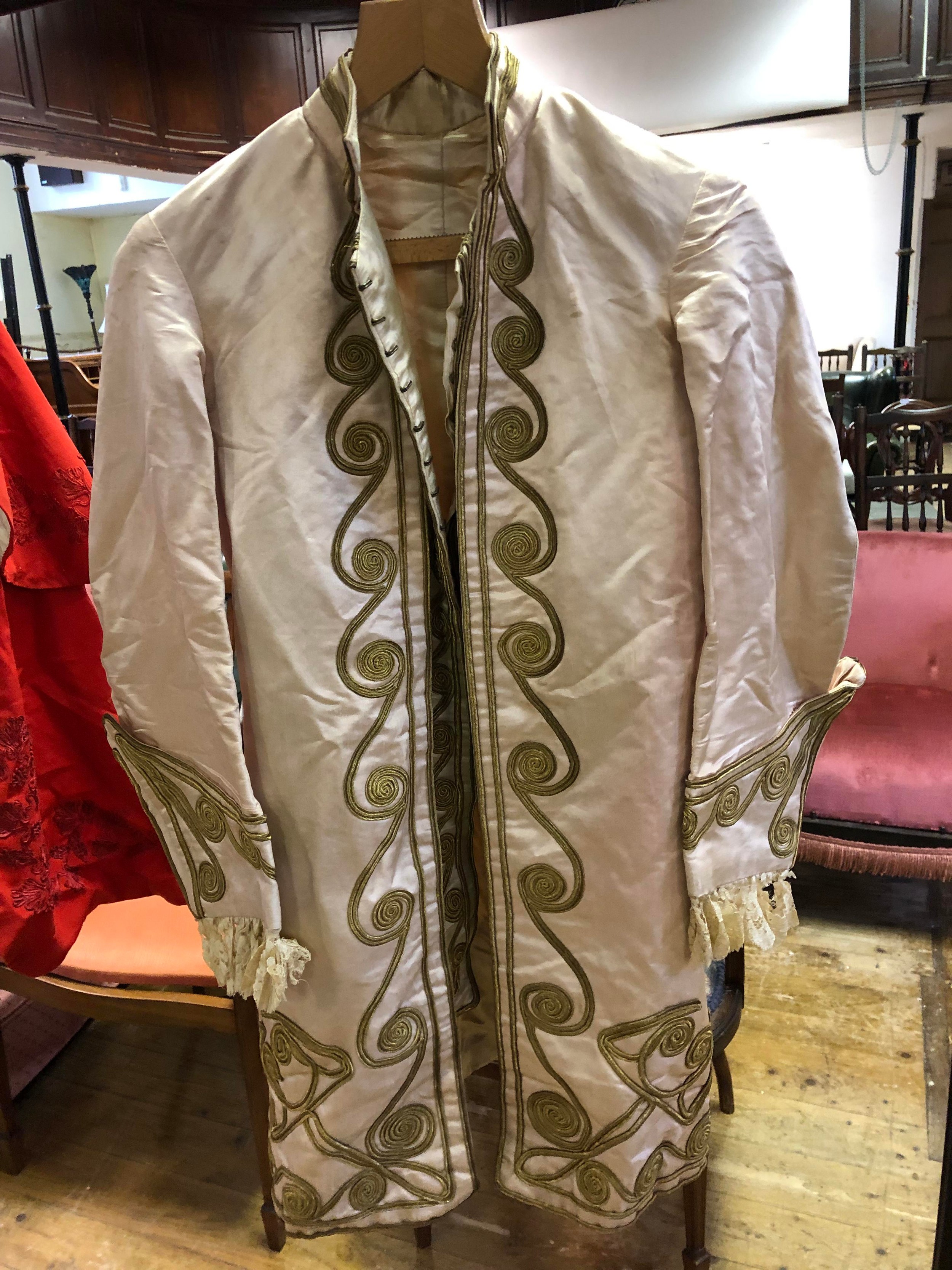 ***Regretfully Withdrawn*** A 19th century French pink ground jacket, and assorted other textiles - Image 2 of 12