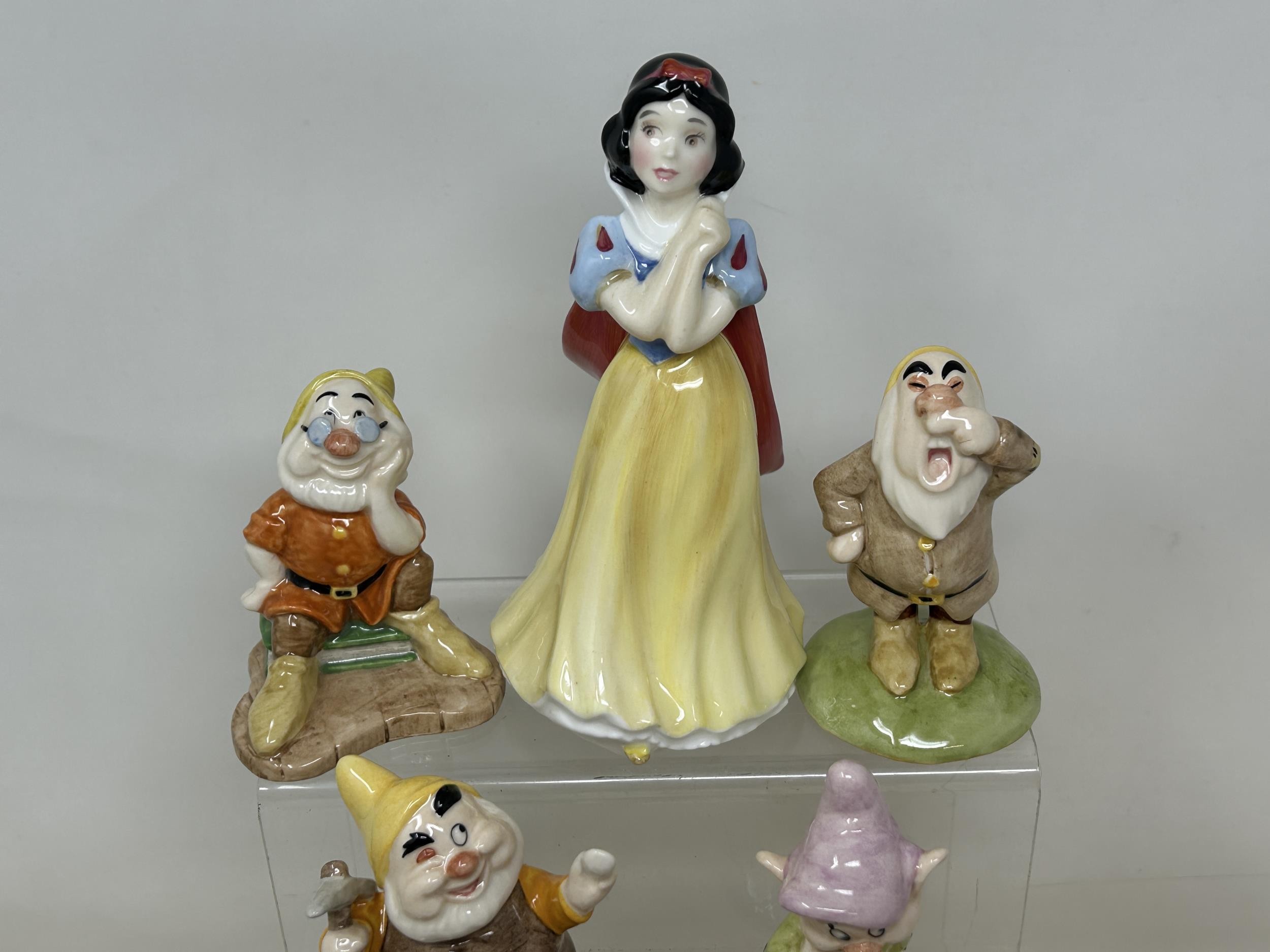 A Royal Doulton set of Snow White and the Seven Dwarfs, No 1135, boxed with certificate, a Bunnykins - Image 5 of 9
