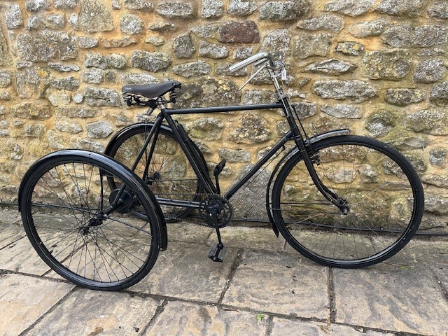 A James Cycle Co gentleman's vintage tricycle, probably circa 1915