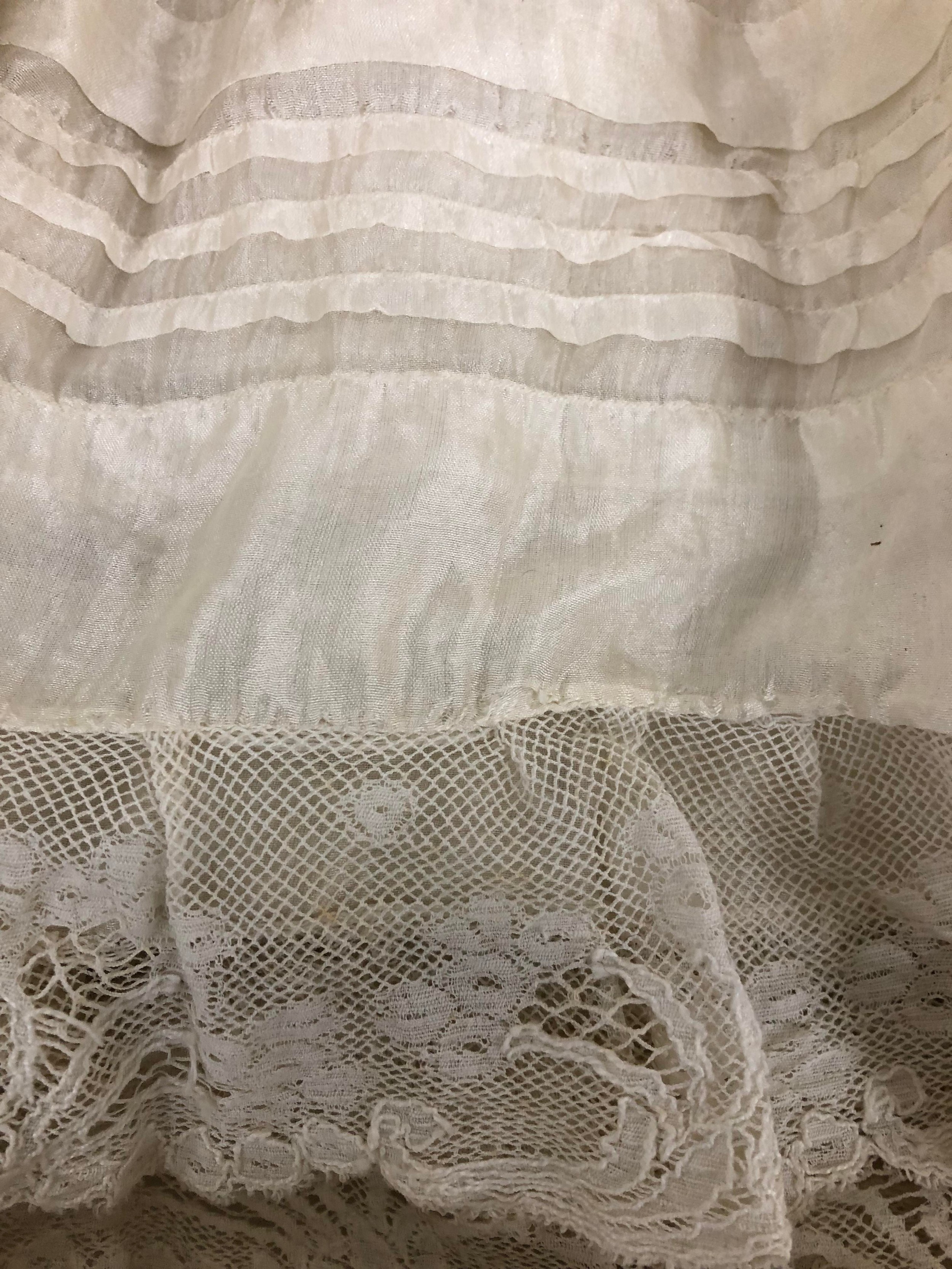 A late 19th/early 20th century Christening gown, and another - Image 5 of 6