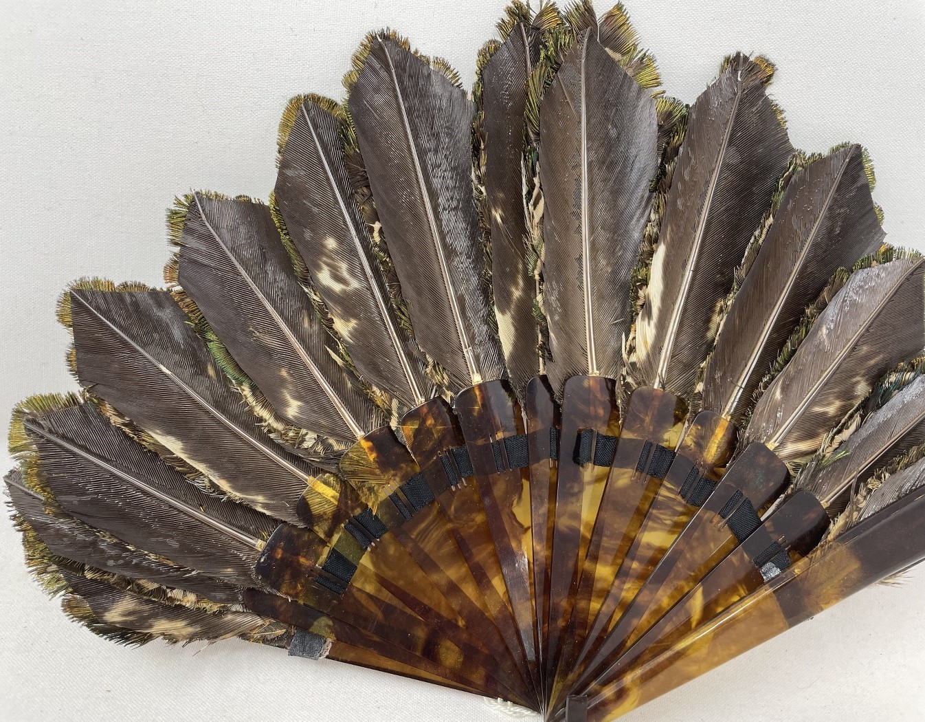 A fancy feather fan, 16 cm - Image 4 of 5