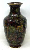 A cloisonné vase, damaged, 26 cm high