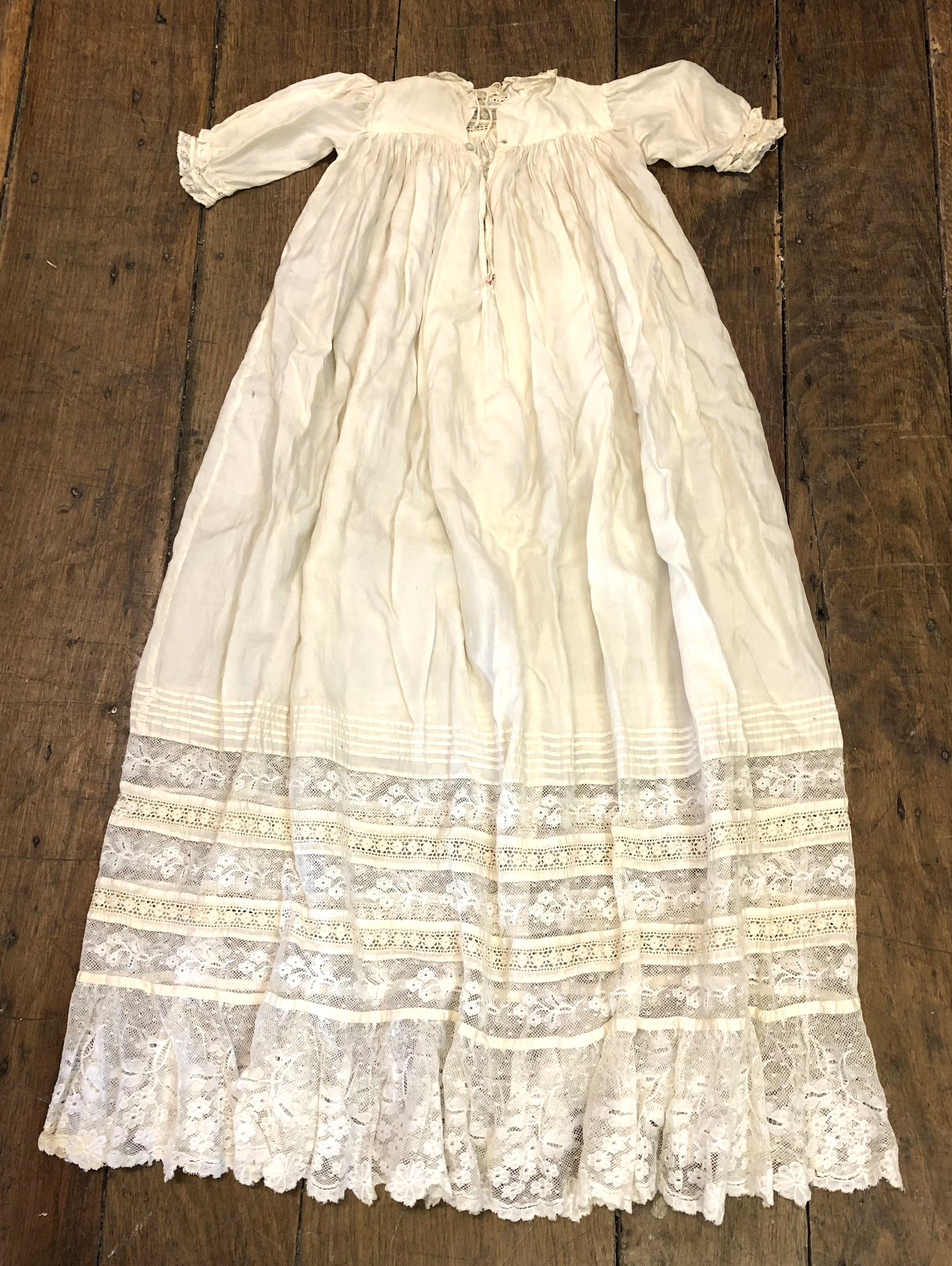 A late 19th/early 20th century Christening gown, and another - Image 2 of 6