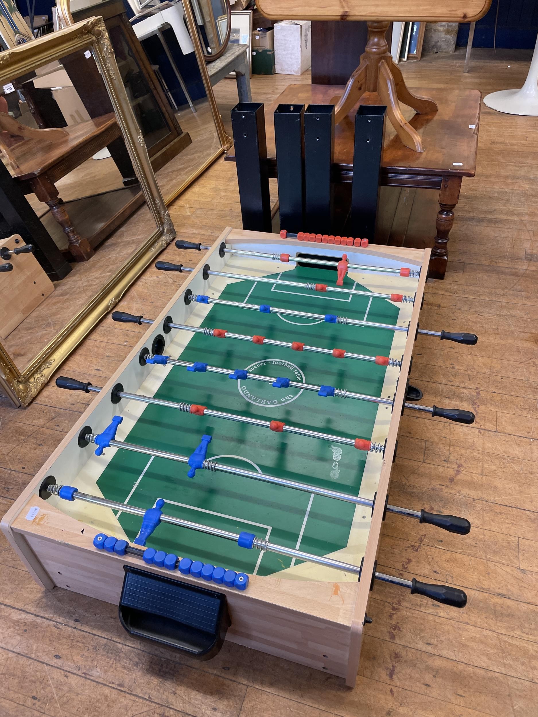 A Garlando Soccer Football table We do not have the bolts for the legs