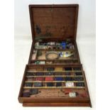 An early 20th century watercolour box, and another (2)