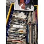 Assorted vinyl LP records and singles (4 boxes)