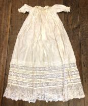 A late 19th/early 20th century Christening gown, and another