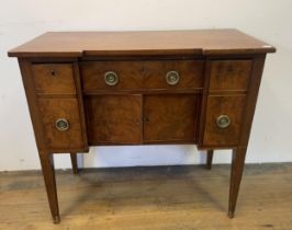 A mahogany sideboard, of small proportions, 96 cm wide