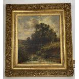 Early 20th century, English school, landscape, initialed KH, oil on canvas, 38 x 33 cm, and a