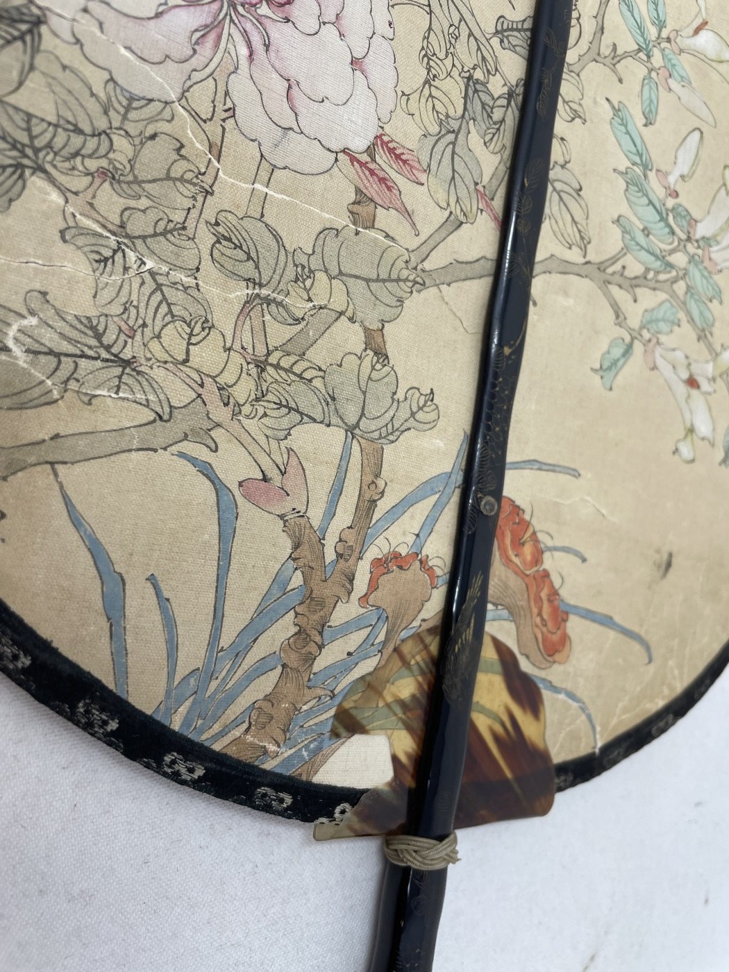 A Japanese fan, decorated fish, 40 cm - Image 6 of 6