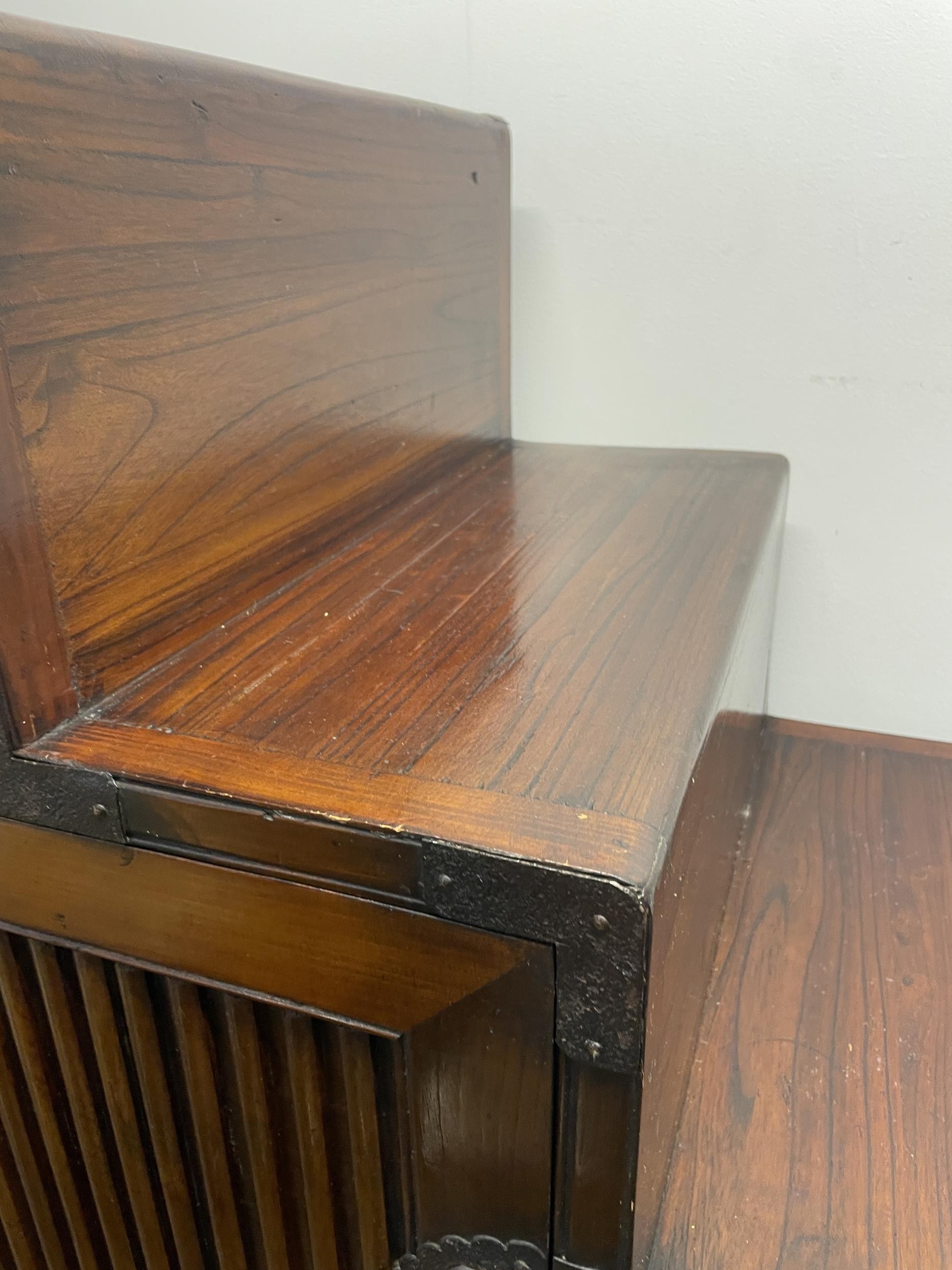 A Japanese step Tansu cabinet, 145 cm wide - Image 3 of 5