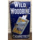 An enamel sign, Wild Woodbine Cigarettes, 95 x 46 cm