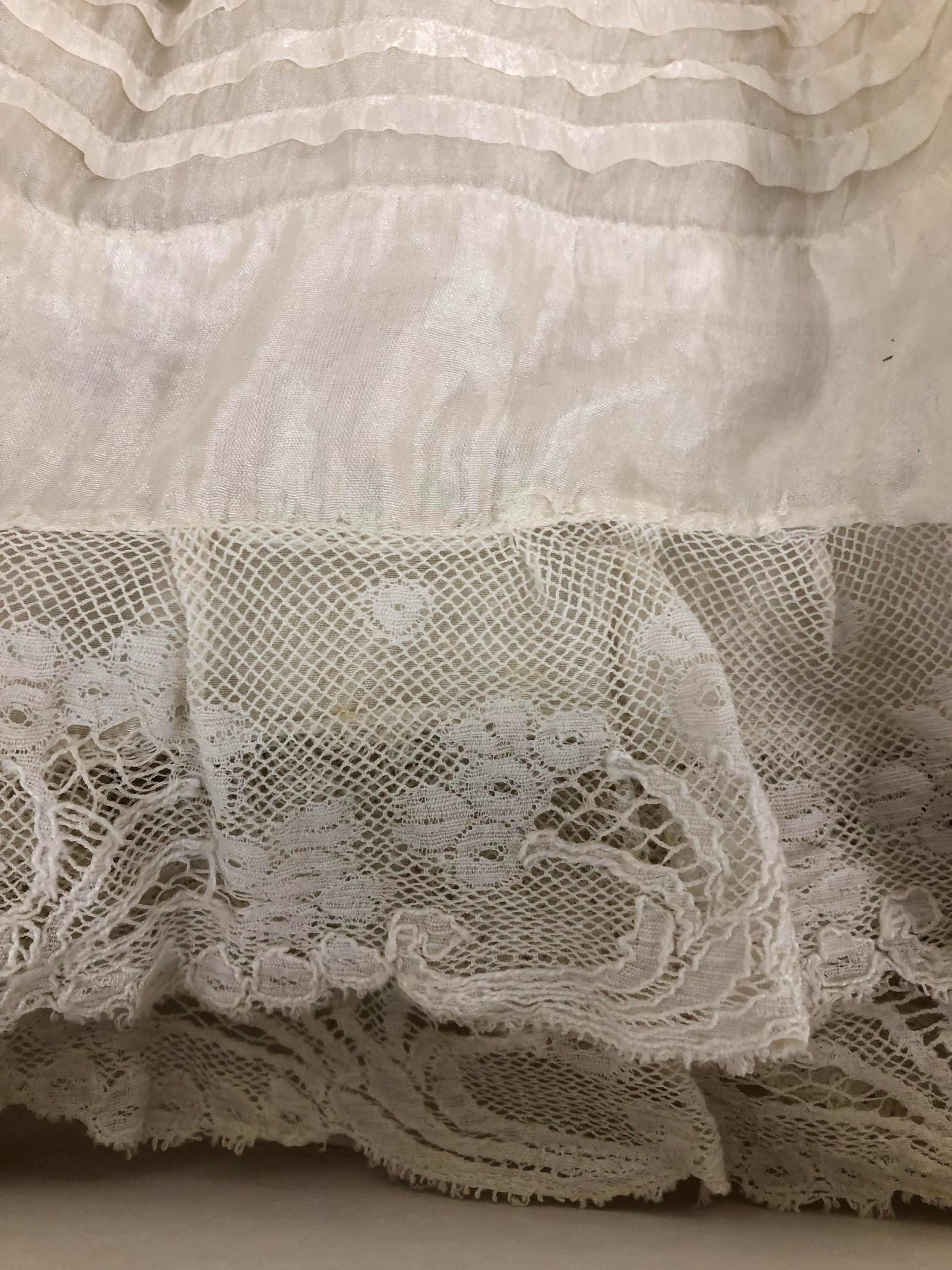 A late 19th/early 20th century Christening gown, and another - Image 6 of 6