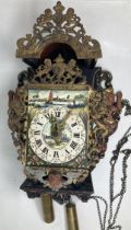 A Dutch style wall clock, 50 cm