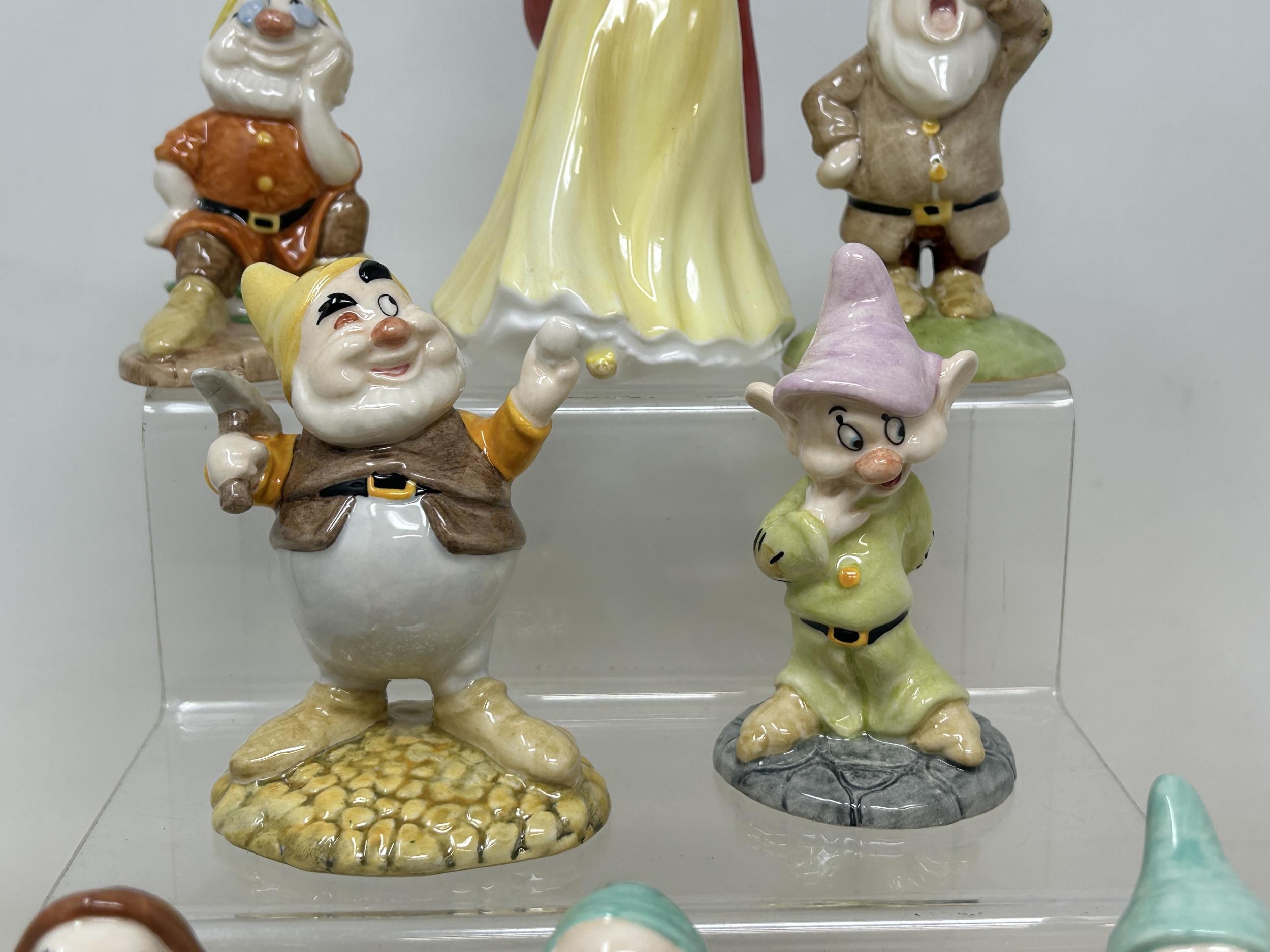 A Royal Doulton set of Snow White and the Seven Dwarfs, No 1135, boxed with certificate, a Bunnykins - Image 6 of 9