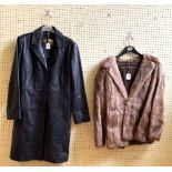 A fur coat and a leather jacket (2)