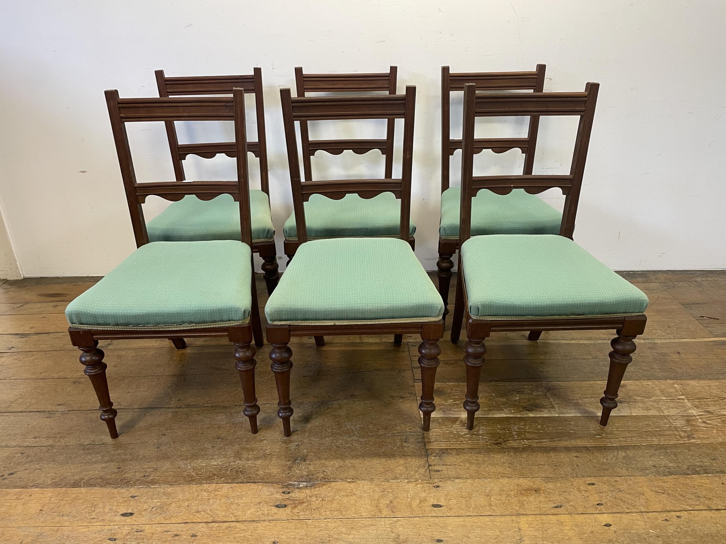 A set of six mahogany dining chairs and a wine cooler (7) - Image 2 of 3