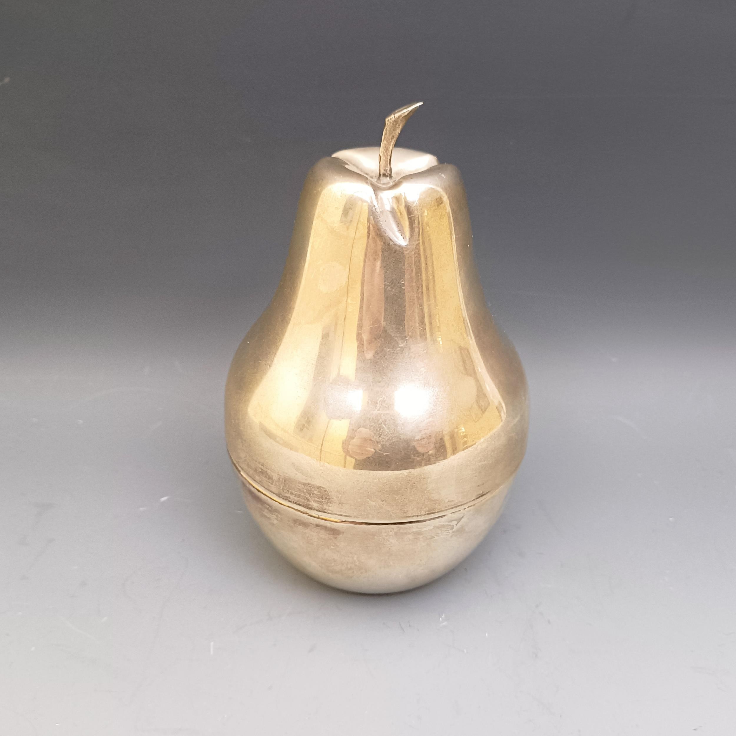 A Continental jar and cover, in the form of a pear - Image 3 of 6