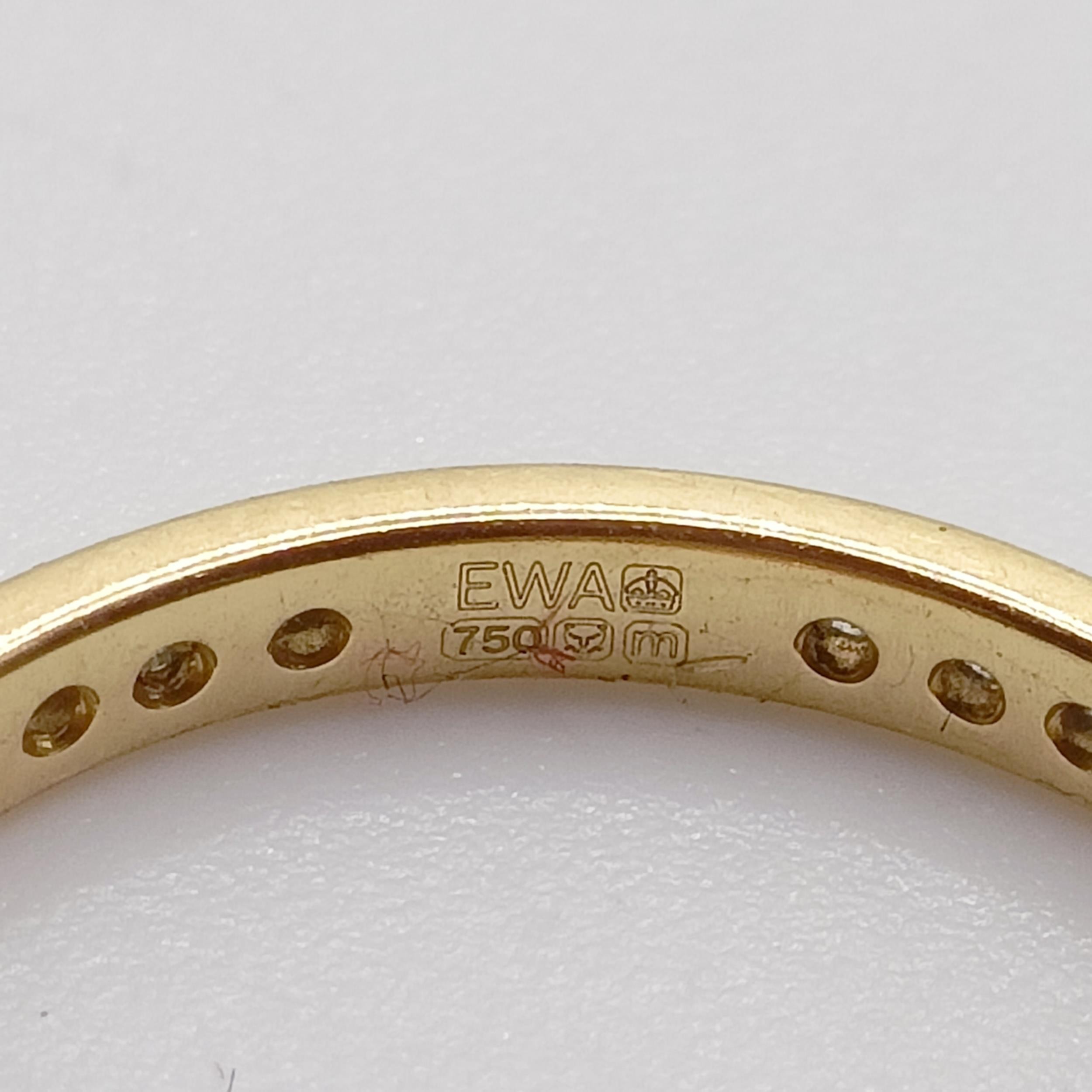 An 18ct gold and diamond ring, ring size L - Image 5 of 7