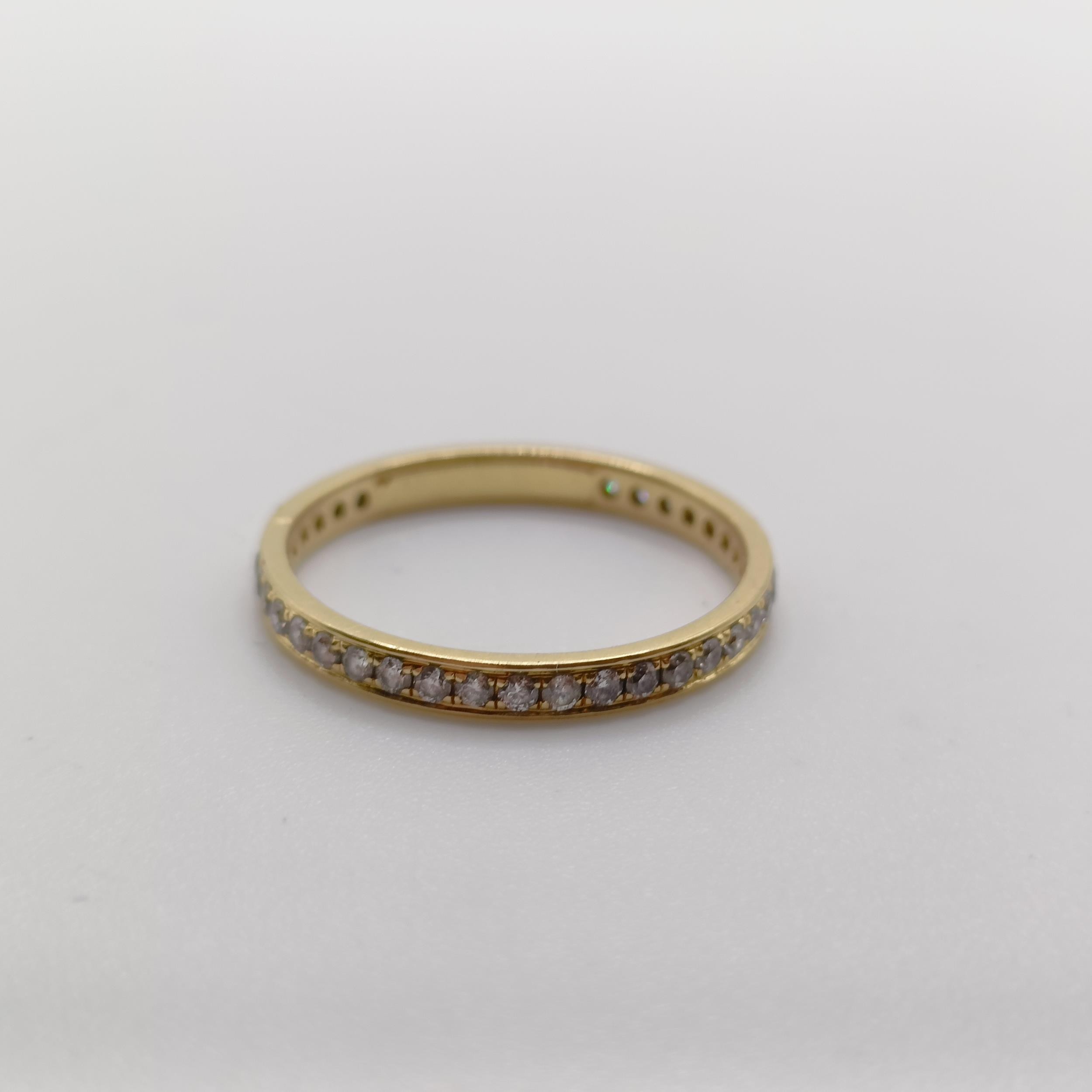 An 18ct gold and diamond ring, ring size L - Image 6 of 7