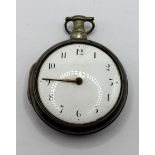 An early 19th century silver pair cased pocket watch, James Thornton, London, No 42874