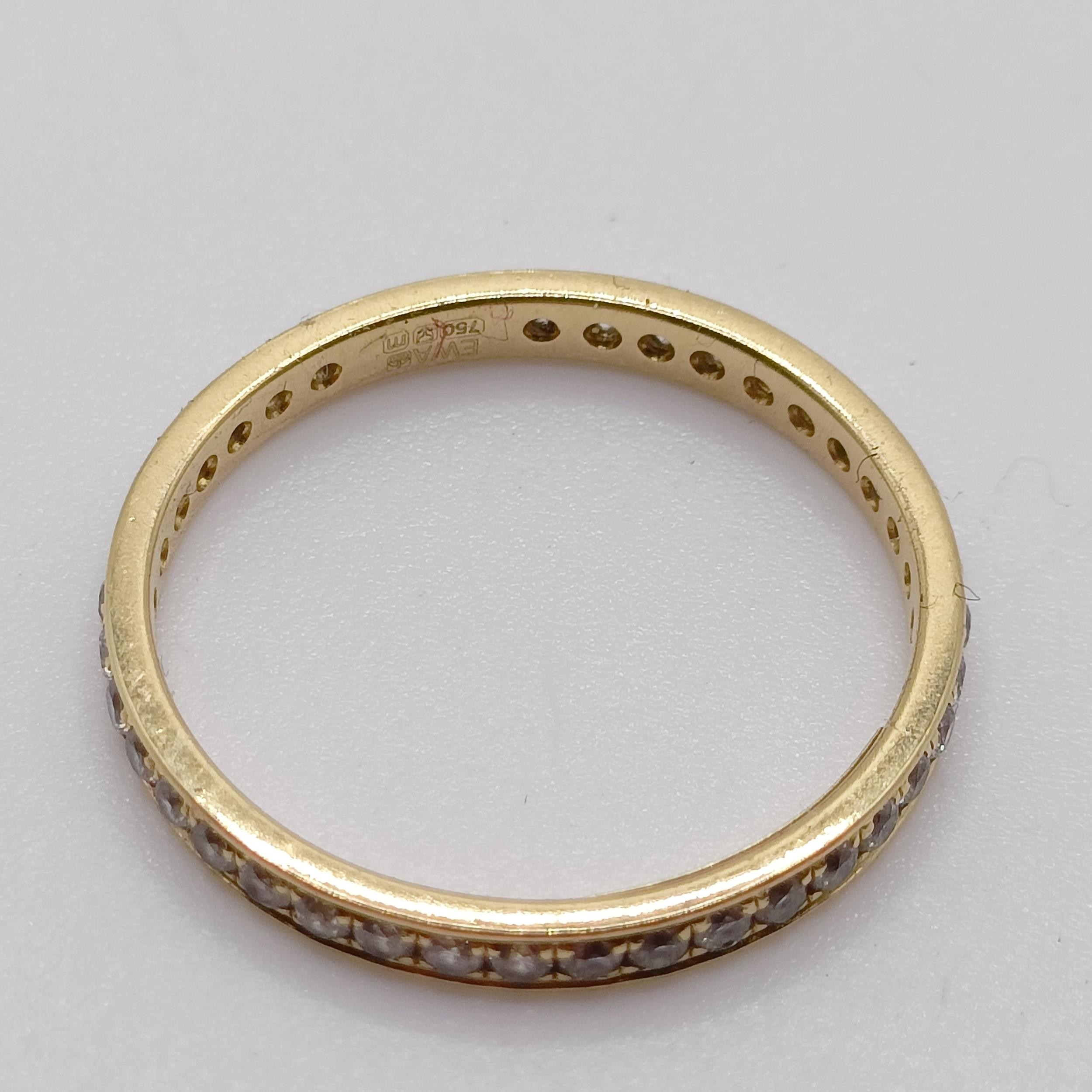 An 18ct gold and diamond ring, ring size L - Image 4 of 7