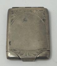 A George VI silver matchbox holder, London 1940