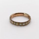 A 19th century pearl eternity ring Two pearls missing