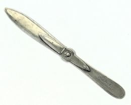 A Tiffany & Co silver coloured metal letter opener, 21.2 g