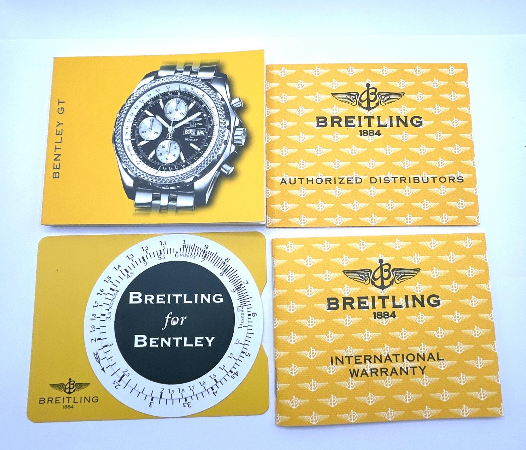 A gentleman's stainless steel Breitling for Bentley Chronometer wristwatch, boxed with paperwork - Image 10 of 15