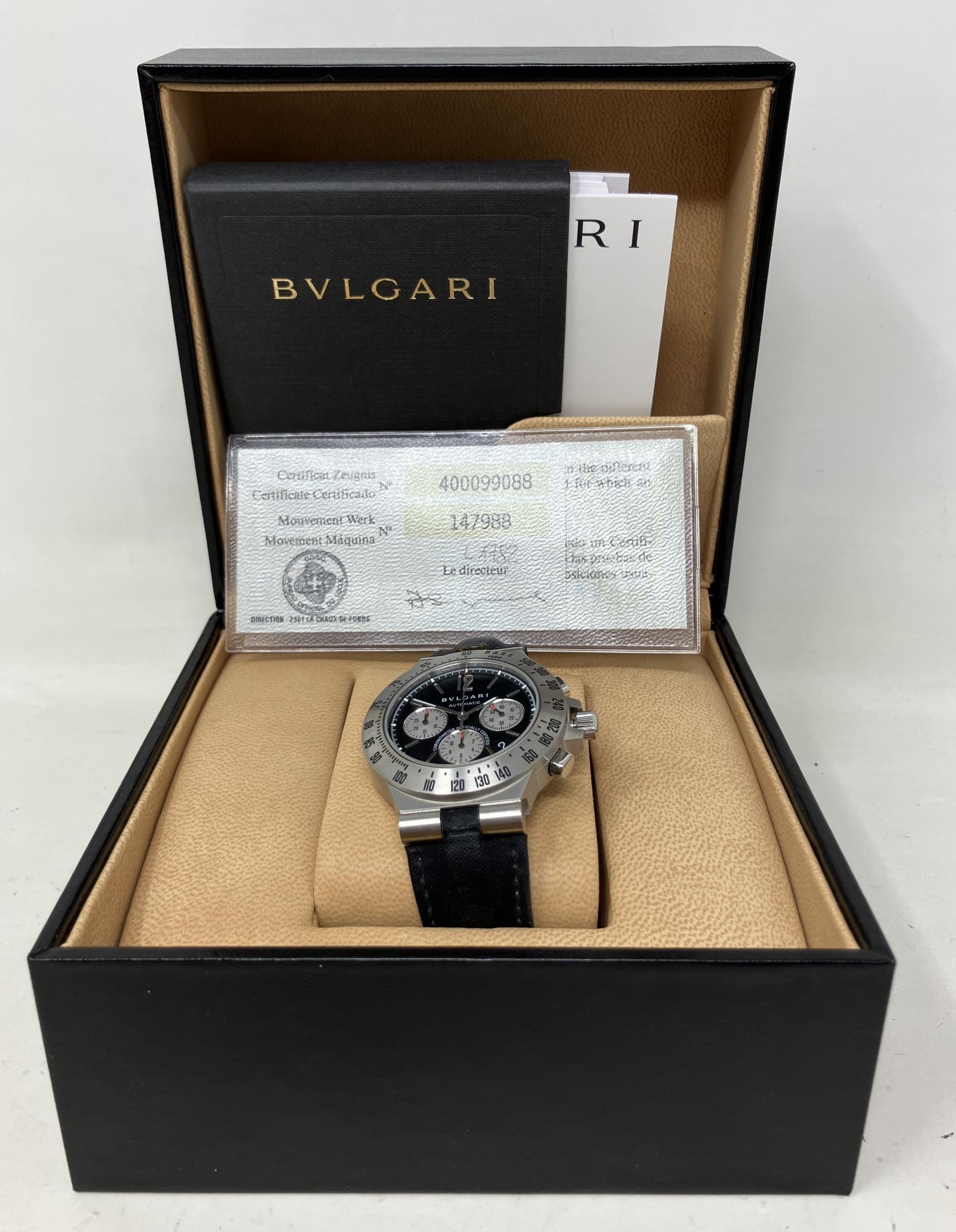 A gentleman's stainless steel Bulgari Diagno Automatic wristwatch, boxed with paperwork - Image 2 of 3
